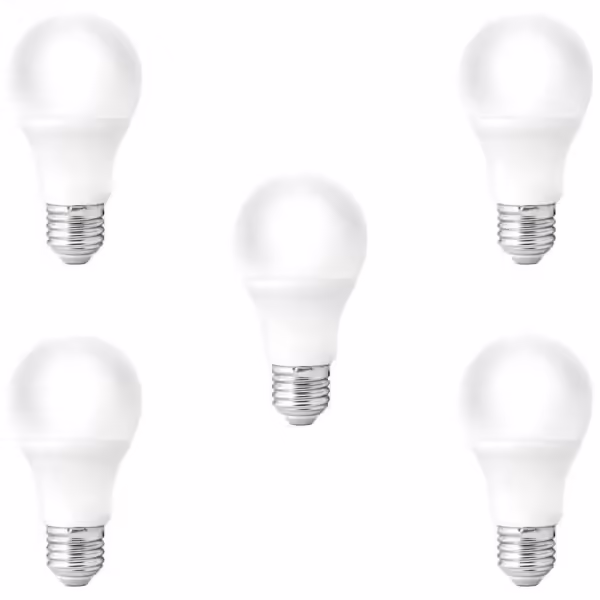 **Produto:** Kit 5 Lâmpadas LED 7W Bulbo Soquete E27 **Descrição:** Este kit contém 5 lâmpadas LED de 7W cada, projetadas para serem eficientes e duráveis. As lâmpadas possuem um design de bulbo clássico e são equipadas com soquete E27, um dos formatos de soquete mais comuns e versáteis, adequado para uma ampla gama de luminárias. **Características Técnicas:** - **Potência:** 7W por lâmpada - **Tipo de Lâmpada:** LED - **Formato:** Bulbo - **Soquete:** E27 - **Cor da Luz:** Branco Quente (Luz Amarela) - **Temperatura de Cor:** 3000K - **Tensão:** Bivolt (110V/220V) - **Fluxo Luminoso:** Aproximadamente 600 lumens por lâmpada - **Eficiência Energética:** Alta, consome menos energia comparado a lâmpadas incandescentes e fluorescentes - **Vida Útil:** Aproximadamente 25.000 horas - **Material:** Plástico e alumínio, com difusor de luz em policarbonato - **Dimensões:** Aproximadamente 60mm de diâmetro x 110mm de altura **Características Funcionais:** - **Aplicações:** Ideal para uso em salas, quartos, corredores, garagens e outros ambientes internos - **Economia de Energia:** Reduz significativamente o consumo de energia elétrica - **Baixa Emissão de Calor:** Mantém o ambiente mais fresco, ideal para locais onde a temperatura é uma preocupação - **Ligação Imediata:** Acende instantaneamente, sem necessidade de aquecimento - **Resistência:** Alta resistência a impactos e vibrações, comparado a lâmpadas tradicionais - **Índice de Reprodução de Cor (IRC):** Geralmente acima de 80, proporcionando uma boa reprodução das cores no ambiente **Benefícios:** - **Sustentabilidade:** Menor impacto ambiental devido à maior eficiência energética e vida útil prolongada - **Conforto Visual:** Luz amarela de 3000K proporciona um ambiente acolhedor e confortável - **Compatibilidade:** Soquete E27 é amplamente utilizado, facilitando a substituição em luminárias existentes **Categoria do Produto:** - **Iluminação** - **Lâmpadas LED** - **Lâmpadas de Bulbo** - **Lâmpadas para Ambientes Internos** - **Lâmpadas Bivolt** - **Lâmpadas de Luz Amarela** **Atributos do Produto:** - Potência: 7W - Tipo de Lâmpada: LED - Formato: Bulbo - Soquete: E27 - Cor da Luz: Branco Quente (Luz Amarela) - Temperatura de Cor: 3000K - Tensão: Bivolt (110V/220V) - Fluxo Luminoso: 600 lumens (aproximadamente) - Vida Útil: 25.000 horas - Material: Plástico, Alumínio, Policarbonato - Dimensões: 60mm x 110mm - Aplicações: Sala, Quarto, Corredor, Garagem - Índice de Reprodução de Cor (IRC): >80