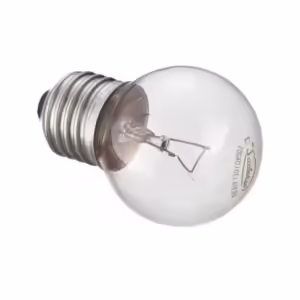 **Produto:** Lâmpada Para Refrigerador 15W 41000950 **Descrição:** A Lâmpada Para Refrigerador 15W 41000950 é um componente essencial para a iluminação interna de refrigeradores, proporcionando visibilidade clara e eficiente dentro do eletrodoméstico. Esta lâmpada é projetada especificamente para suportar as condições de umidade e baixas temperaturas encontradas dentro de refrigeradores. **Características Técnicas:** - **Potência:** 15 Watts - **Voltagem:** 127V ou 220V (verificar especificação na embalagem) - **Tipo de Base:** E14 (rosca fina) - **Material:** Vidro transparente - **Formato:** Esférico - **Diâmetro:** Aproximadamente 45 mm - **Comprimento:** Aproximadamente 70 mm - **Temperatura de Cor:** Branco quente - **Vida Útil:** Aproximadamente 1000 horas - **Aplicação:** Exclusiva para refrigeradores - **Marca:** D'Sadokyn **Características Funcionais:** - **Iluminação Eficiente:** Proporciona uma iluminação clara e uniforme dentro do refrigerador, facilitando a visualização dos alimentos e itens armazenados. - **Resistência a Baixas Temperaturas:** Desenvolvida para funcionar eficientemente em ambientes de baixa temperatura, garantindo durabilidade e desempenho. - **Fácil Instalação:** A base E14 de rosca fina permite uma substituição rápida e fácil, sem a necessidade de ferramentas adicionais. - **Compatibilidade:** Compatível com a maioria dos modelos de refrigeradores que utilizam lâmpadas de 15W com base E14. **Categoria do Produto:** - **Categoria Principal:** Eletrodomésticos - **Subcategoria:** Acessórios para Refrigeradores - **Tipo de Produto:** Lâmpadas para Refrigeradores **Atributos do Produto:** - Potência: 15W - Voltagem: 127V ou 220V - Base: E14 (rosca fina) - Material: Vidro transparente - Formato: Esférico - Diâmetro: 45 mm - Comprimento: 70 mm - Temperatura de Cor: Branco quente - Vida Útil: 1000 horas - Aplicação: Refrigeradores - Marca: D'Sadokyn