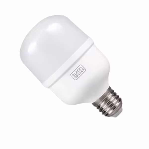 **Produto:** Lâmpada Led 30W Bulbo Alta Potência 6500K E27 Black+Decker **Descrição e Características Detalhadas:** 1. **Marca:** Black+Decker 2. **Modelo:** Bulbo Alta Potência 3. **Potência:** 30W 4. **Temperatura de Cor:** 6500K (Luz Branca Fria) 5. **Base:** E27 (Rosca Comum) 6. **Tensão:** Bivolt (110V - 220V) 7. **Fluxo Luminoso:** Alta luminosidade, ideal para ambientes que requerem iluminação intensa. 8. **Eficiência Energética:** Consumo reduzido de energia em comparação com lâmpadas incandescentes e fluorescentes. 9. **Vida Útil:** Longa durabilidade, proporcionando economia a longo prazo. 10. **Material:** Corpo em plástico resistente e difusor de luz em material translúcido para distribuição uniforme da luz. 11. **Formato:** Bulbo grande, adequado para luminárias que suportam lâmpadas de maior dimensão. 12. **Dimensões:** Aproximadamente 16 cm de altura e 8 cm de diâmetro. 13. **Peso:** Leve, facilitando a instalação. 14. **Aplicações:** Pode ser utilizada em diversos ambientes, como salas, cozinhas, escritórios, garagens, áreas comerciais e industriais. 15. **Certificações:** Possui certificação de segurança e eficiência energética, conforme normas vigentes. 16. **Corpo:** Design moderno e robusto, com acabamento branco. 17. **Compatibilidade:** Compatível com a maioria dos soquetes E27 disponíveis no mercado. 18. **Temperatura de Operação:** Funciona eficientemente em uma ampla faixa de temperaturas. 19. **Resistência:** Alta resistência a impactos e vibrações, maior segurança contra quebras. 20. **Outras Características:** Não emite radiação ultravioleta (UV) ou infravermelha (IV), sendo mais segura e não desbotando objetos próximos. **Categoria do Produto:** Iluminação > Lâmpadas > Lâmpadas LED > Lâmpadas de Alta Potência **Atributos do Produto:** - Potência: 30W - Temperatura de Cor: 6500K - Base: E27 - Tensão: Bivolt - Fluxo Luminoso: Alta - Vida Útil: Longa - Material: Plástico e material translúcido - Formato: Bulbo - Dimensões: 16 cm (altura) x 8 cm (diâmetro) - Peso: Leve - Aplicações: Residencial, Comercial, Industrial - Certificações: Segurança e Eficiência Energética - Compatibilidade: Soquetes E27 - Resistência: Alta resistência a impactos e vibrações - Emissão de Luz: Não emite UV ou IV