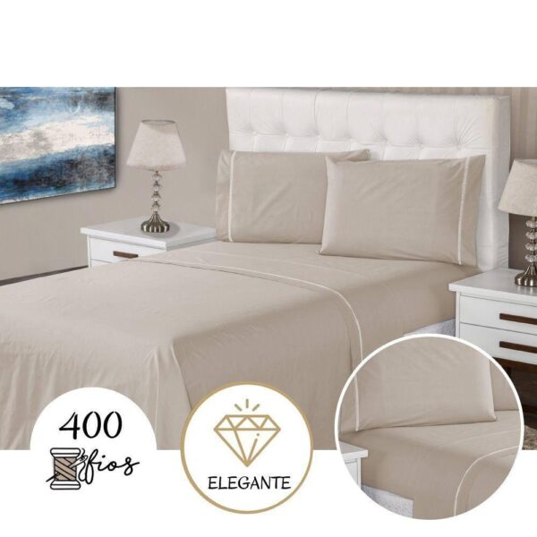 **Produto: Jogo de Lençol 3 Peças Casal 400 Fios Ponto Palito Casa Dona** **Marca:** Casa Dona **Descrição do Produto:** O Jogo de Lençol 3 Peças Casal 400 Fios Ponto Palito da Casa Dona é um conjunto de cama de alta qualidade, projetado para proporcionar conforto e elegância ao seu ambiente. Feito com tecido 100% poliéster e com um acabamento de 400 fios, este jogo de lençol garante maciez e durabilidade. O detalhe bordado em ponto palito adiciona um toque sofisticado ao design. **Conteúdo da Embalagem:** - 3 Peças: - 01 Lençol de cima - 02 Fronhas **Tamanhos Disponíveis:** - **Casal:** - Lençol de Cima: 2,3m x 2,2m - Lençol de Baixo com Elástico: 2,5m x 2,0m - Dobra Superior do Lençol de Baixo: 0,4m - Fronha: 0,7m x 0,5m - Faixa Decorativa da Fronha: 0,15m x 0,55m - **Queen:** - Lençol de Cima: 2,4m x 2,2m - Lençol de Baixo com Elástico: 2,6m x 2,2m - Dobra Superior do Lençol de Baixo: 0,4m - Fronha: 0,7m x 0,55m - Faixa Decorativa da Fronha: 0,15m x 0,55m - **King:** - Lençol de Cima: 2,8m x 2,5m - Lençol de Baixo com Elástico: 2,75m x 2,5m - Dobra Superior do Lençol de Baixo: 0,4m - Fronha: 0,7m x 0,55m - Faixa Decorativa da Fronha: 0,15m x 0,55m **Material:** - Tecido: 100% Poliéster **Cores Disponíveis:** - Bege - Branca - Marfim - Prata **Diferenciais do Produto:** - 400 Fios - Detalhe Bordado (Ponto Palito) **Instruções de Conservação:** - **Antes de Lavar:** Tenha atenção com as bordas e laterais do seu lençol, que costumam ficar mais sujas pela proximidade com o chão. Se necessário, faça uma pré-lavagem à mão, esfregando essas áreas. - **Lavagem na Máquina:** Lave na velocidade mínima para evitar danos ao tecido. - **Tipo de Sabão:** Utilize sempre sabão neutro. - **Secagem:** Seque ao ar livre sem exposição direta ao sol para preservar a qualidade do tecido. **Observações:** - As fotos são de caráter ilustrativo. As cores podem variar de acordo com cada monitor e não representam todas as peças que compõem a descrição do produto. Fique atento à descrição do produto.