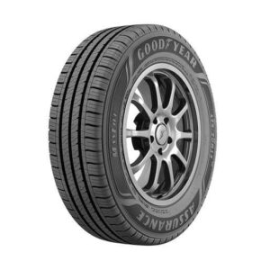 **Produto:** Pneu Goodyear Assurance

**Descrição Geral:**
O pneu Goodyear Assurance é projetado para oferecer um equilíbrio ideal entre desempenho, conforto e segurança em diversas condições de estrada. Ideal para veículos de passeio, ele proporciona uma condução suave e eficiente.

**Características Técnicas:**

- **Marca:** Goodyear
- **Modelo:** Assurance
- **Tipo:** Pneu para veículos de passeio
- **Tamanho:** Variável (consultar especificações específicas)
- **Largura do Pneu:** Indica a largura do pneu em milímetros.
- **Perfil:** Relação entre a altura da seção do pneu e a largura.
- **Diâmetro da Roda:** Medida do aro em polegadas.
- **Índice de Carga:** Capacidade máxima de carga que o pneu pode suportar.
- **Índice de Velocidade:** Indica a velocidade máxima que o pneu pode suportar.

**Desempenho:**

- **Aderência:** Tecnologia de borracha avançada que melhora a tração em superfícies molhadas e secas.
- **Durabilidade:** Construção robusta que proporciona resistência ao desgaste e aumento da vida útil do pneu.
- **Conforto de Condução:** Design que reduz o ruído e as vibrações, proporcionando uma experiência de direção mais agradável.

**Características Adicionais:**

- **Desenho da Banda de Rodagem:** Padrão que favorece a evacuação de água, minimizando o risco de aquaplanagem.
- **Eficiência de Combustível:** Projetado para reduzir a resistência ao rolamento, contribuindo para uma melhor economia de combustível.
- **Estabilidade:** Melhor controle em curvas e durante manobras de alta velocidade.

**Aplicações:**

- Ideal para uso em estradas urbanas e rurais.
- Recomendado para motoristas que buscam segurança e conforto em suas viagens diárias.

**Certificações:**

- Atende às normas de segurança e desempenho estabelecidas por entidades reguladoras.

**Manutenção:**

- Recomenda-se verificar a pressão regularmente e realizar rodízio de pneus para aumentar a durabilidade e desempenho.

**Garantia:**

- Pode incluir garantia limitada, dependendo do vendedor ou revendedor.

**Categoria:**

- Pneus para automóveis
- Acessórios automotivos
- Pneus de passeio

**Atributos:**

- Alta aderência
- Resistência ao desgaste
- Conforto na condução
- Eficiência no consumo de combustível
- Desempenho em condições molhadas
- Estabilidade em altas velocidades
